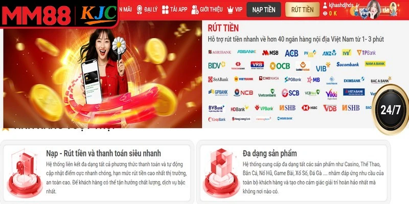 Giao dịch rút tiền MM88 được hệ thống xử lý tự động,